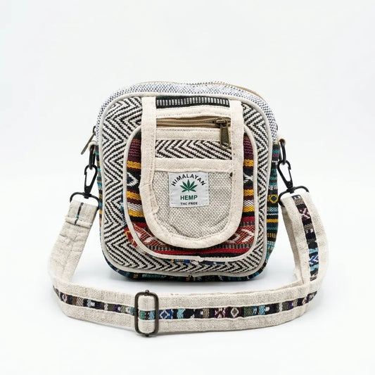 Hemp Hululu Sling Bag for Travel | Multicolor | Khojo