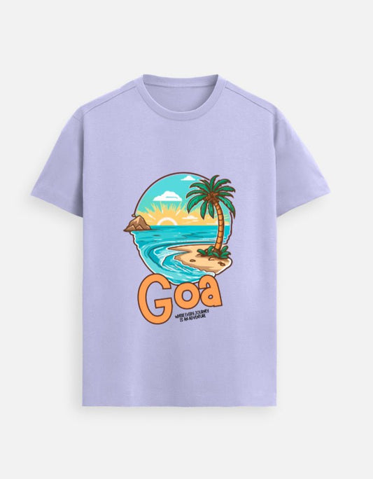 Goa Destination Supima Cotton Travel T-Shirt | Khojo - Travel Apparel - Khojo Store