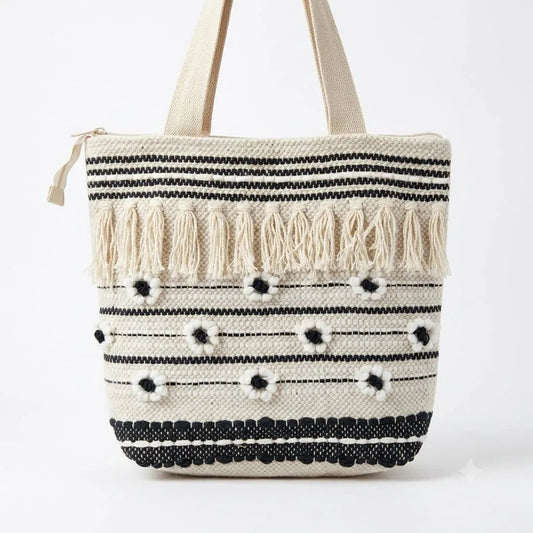 Handloom Tote Bag for Shopping & Travel | Khojo - Handloom Bags - Khojo Store