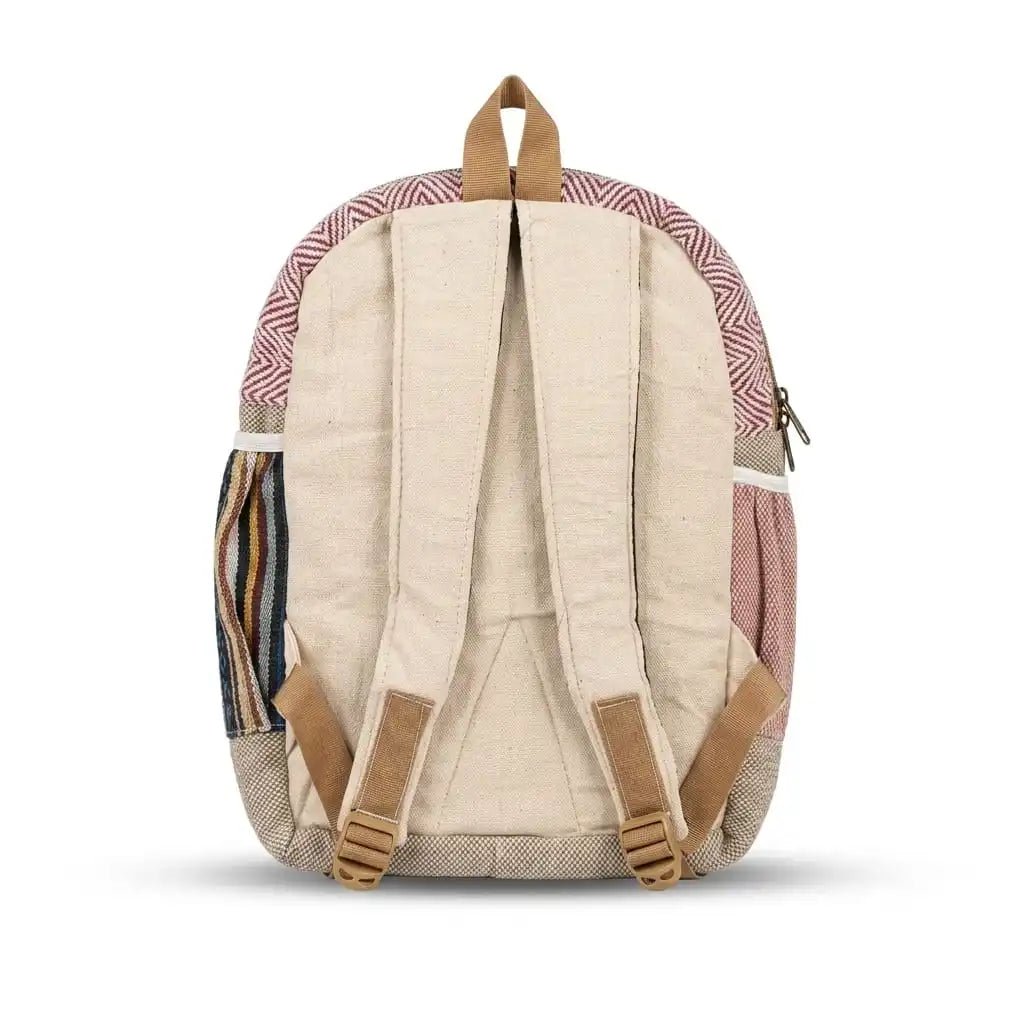 Khojo Hemp Pithu Bag 10L shown open, main compartment interior