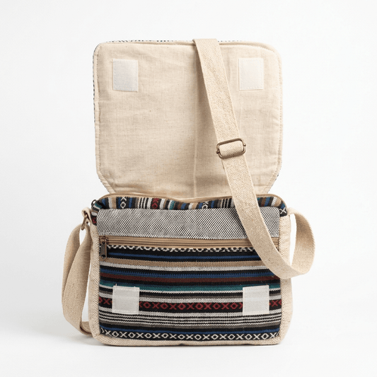 Hemp Voyager Tablet Sling Bag | Khojo - Hemp Bags - Khojo Store