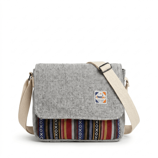 Hemp Voyager Tablet Sling Bag | Khojo - Hemp Bags - Khojo Store
