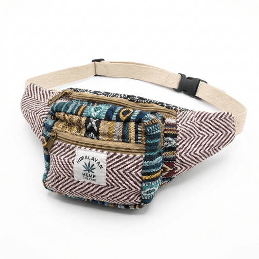 Hemp Waist Bag for Travel & Festivals | Khojo - Hemp Bags - Khojo Store
