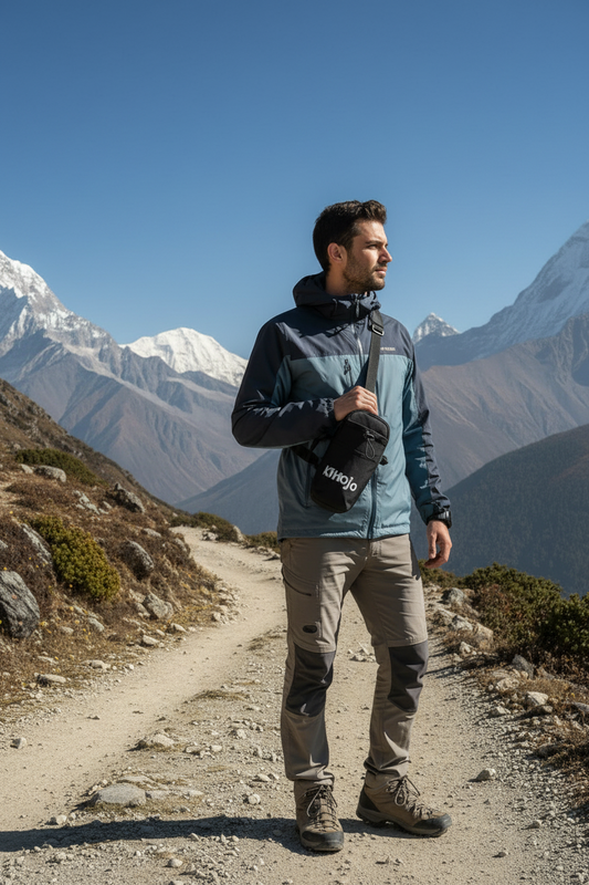 Khojo Side Bag β Side View | adventure side bag India