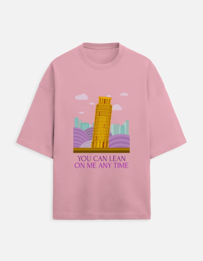 Leaning Tower Oversized Travel T-Shirt | Khojo - Travel Apparel - Khojo Store