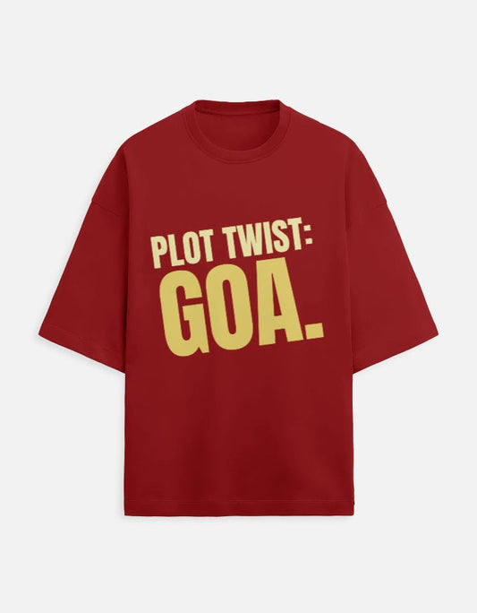 Oversized Tee | Plot Twist Goa - Travel Apparel - Khojo Store