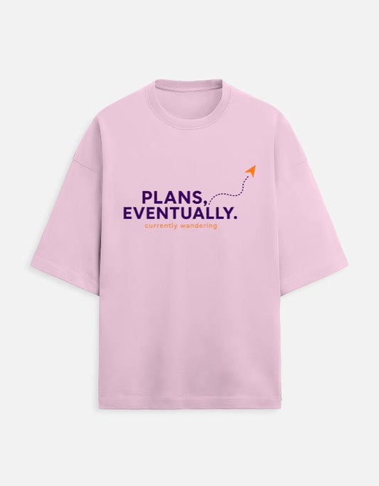 Plans, Eventually Oversized Terry Tee – Funny Travel T-Shirt | Khojo - Travel Apparel - Khojo Store
