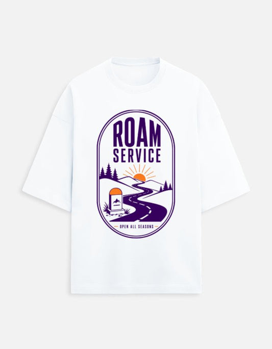 Roam Service Oversized Travel Tee | Khojo - Travel T-Shirts - Khojo Store