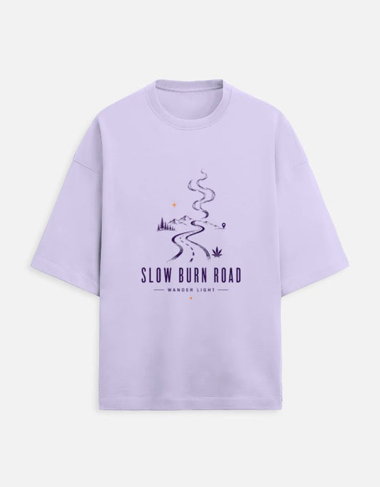 Slow Burn Road Oversized Tee | Khojo - Travel Apparel - Khojo Store