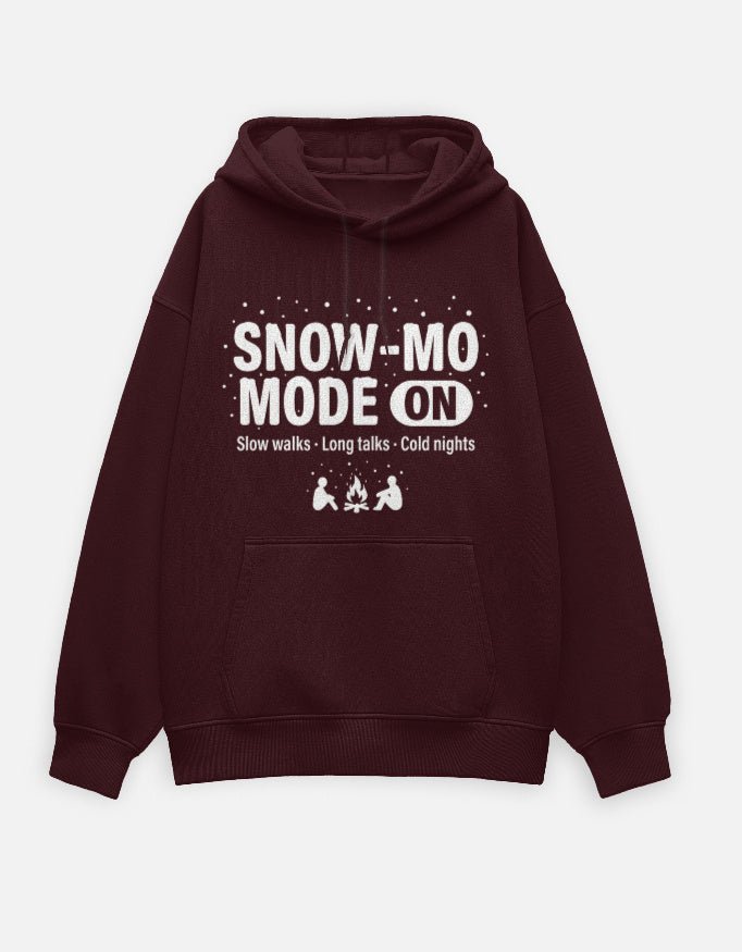 Travel Hoodie Oversized Fit | Snow Mode On - Travel Apparel - Khojo Store
