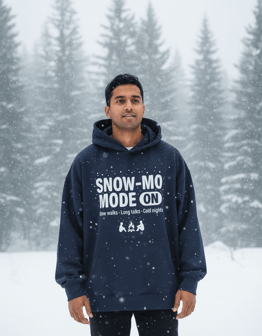 Travel Hoodie Oversized Fit | Snow Mode On - Travel Apparel - Khojo Store