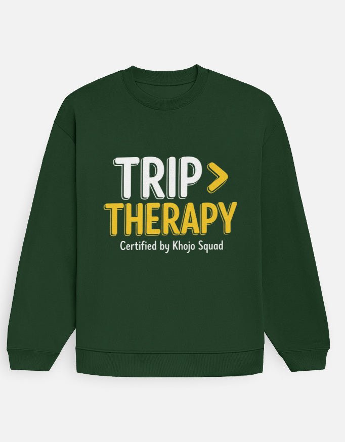 Travel Oversized Sweatshirt | Trip > Therapy - Travel Apparel - Khojo Store