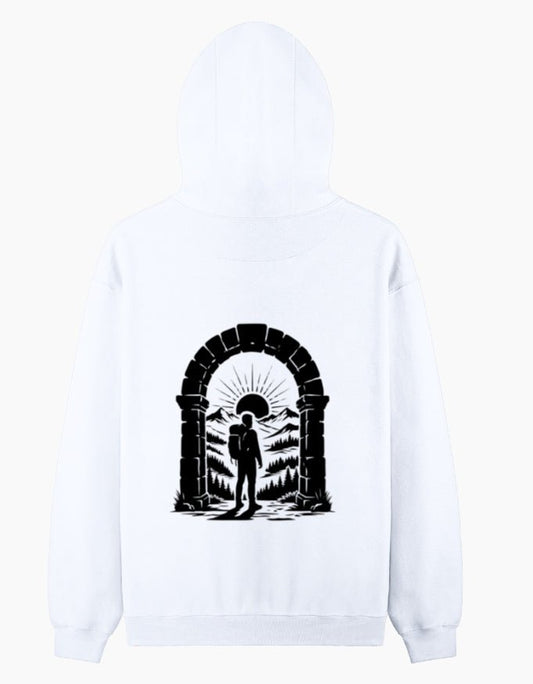 Travel Pullover Hoodie | Vasudhev Kutumbakam - Travel Apparel - Khojo Store