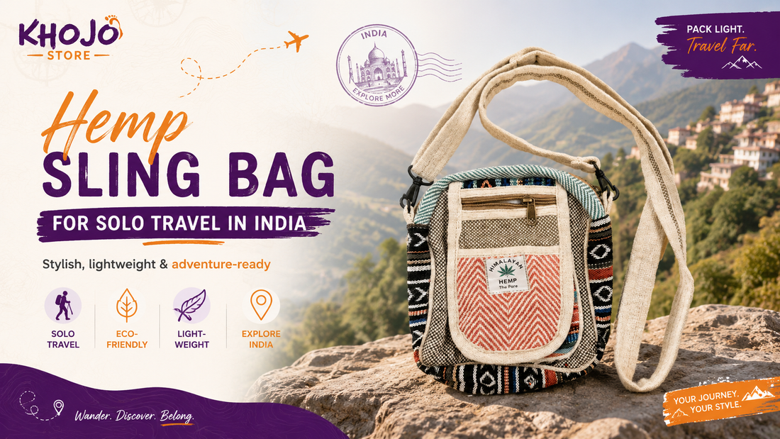 Hemp Sling Bag for Solo Travel in India
