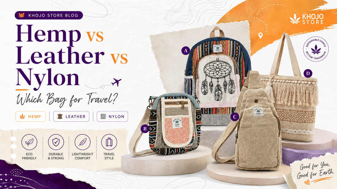 Hemp vs Leather vs Nylon: Which Bag for Travel?