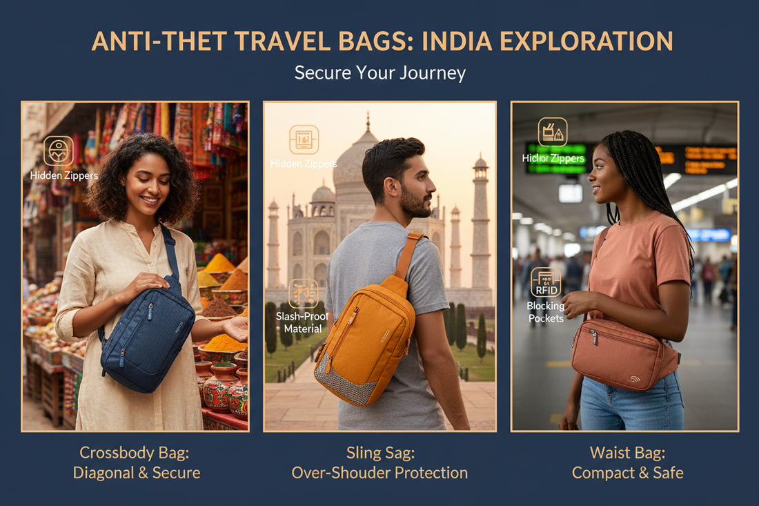Crossbody vs. Sling vs. Waist Bag: Best Anti-Theft Day Bag for Indian Travel