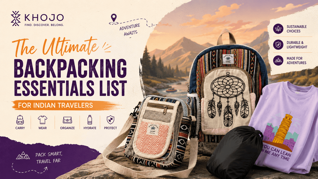 The Ultimate Backpacking Essentials List for Indian Travelers - Khojo Travel Store