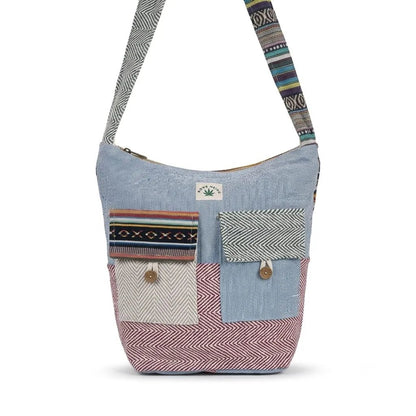2 Pocket Hemp Jhola Bag for Travel & Everyday Use | Khojo - Hemp Bags - Khojo Store