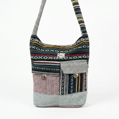 2 Pocket Hemp Jhola Bag for Travel & Everyday Use | Khojo - Hemp Bags - Khojo Store