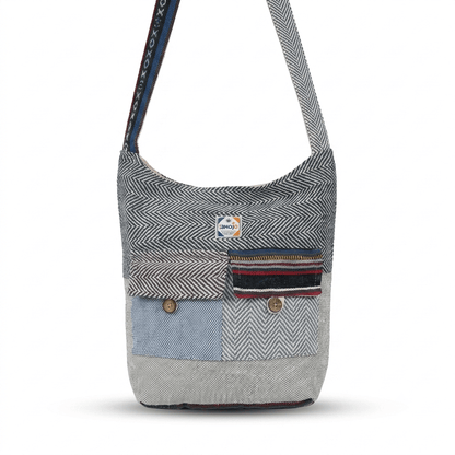 2 Pocket Hemp Jhola Bag for Travel & Everyday Use | Khojo - Hemp Bags - Khojo Store