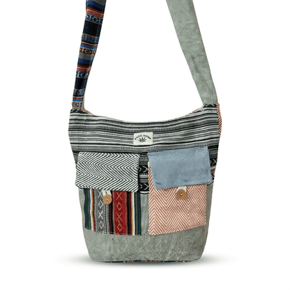 2 Pocket Hemp Jhola Bag for Travel & Everyday Use | Khojo - Hemp Bags - Khojo Store
