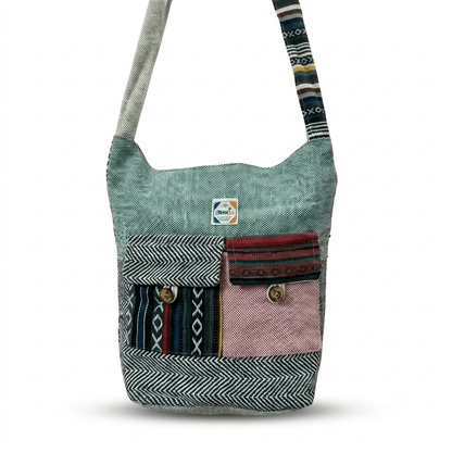 2 Pocket Hemp Jhola Bag for Travel & Everyday Use | Khojo - Hemp Bags - Khojo Store