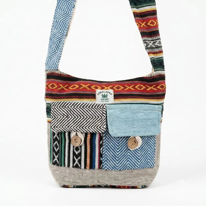 2 Pocket Hemp Jhola Bag for Travel & Everyday Use | Khojo - Hemp Bags - Khojo Store