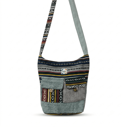 2 Pocket Hemp Jhola Bag for Travel & Everyday Use | Khojo - Hemp Bags - Khojo Store