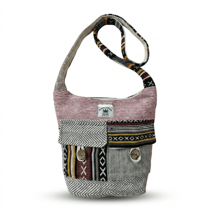 2 Pocket Hemp Jhola Bag for Travel & Everyday Use | Khojo - Hemp Bags - Khojo Store