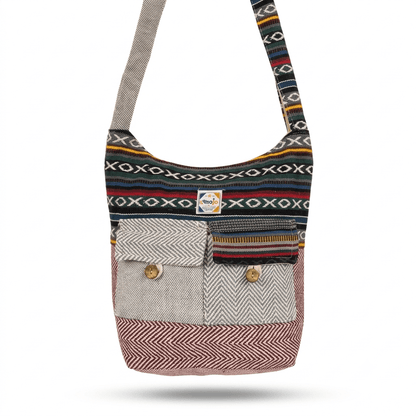 2 Pocket Hemp Jhola Bag for Travel & Everyday Use | Khojo - Hemp Bags - Khojo Store