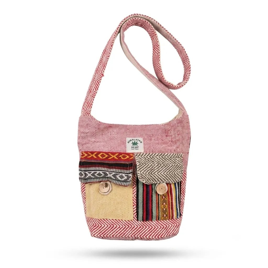 2 Pocket Hemp Jhola Bag for Travel & Everyday Use | Khojo - Hemp Bags - Khojo Store
