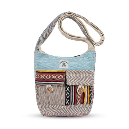2 Pocket Hemp Jhola Bag for Travel & Everyday Use | Khojo - Hemp Bags - Khojo Store
