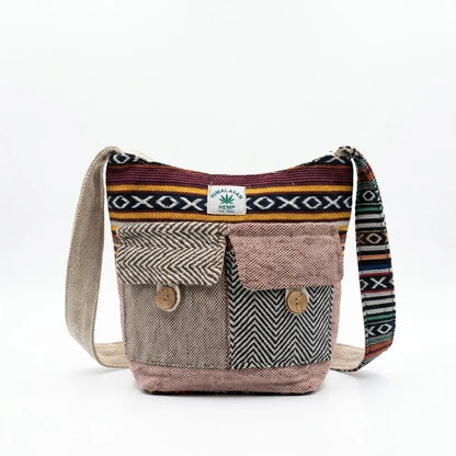 2 Pocket Hemp Jhola Bag for Travel & Everyday Use | Khojo - Hemp Bags - Khojo Store