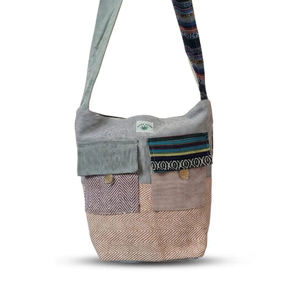 2 Pocket Hemp Jhola Bag for Travel & Everyday Use | Khojo - Hemp Bags - Khojo Store