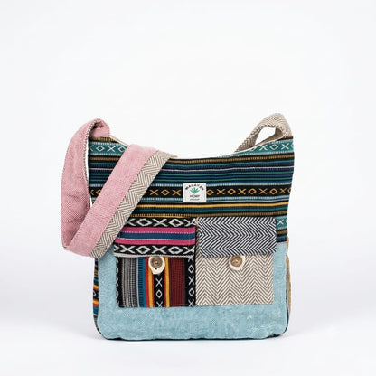 2 Pocket Hemp Jhola Bag for Travel & Everyday Use | Khojo - Hemp Bags - Khojo Store