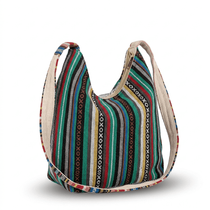 Khojo 2 Pocket Hemp Jhola Bag styled for slow travel and everyday carry