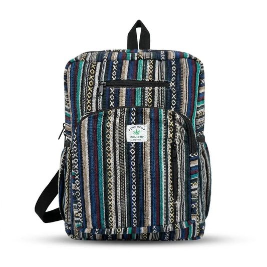 4 Zipper Hemp Pithu Bag 20L for Travel & Adventure | Khojo
