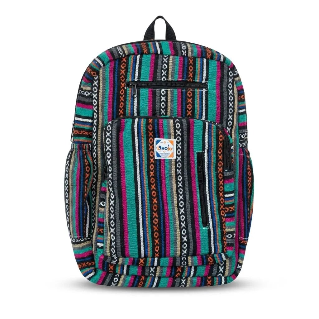 4 Zipper Hemp Pithu Bag 20L for Travel & Adventure | Khojo - Hemp Bags - Khojo Store