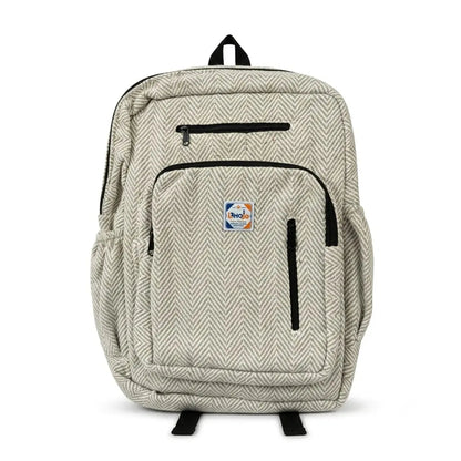 4 Zipper Hemp Pithu Bag 20L for Travel & Adventure | Khojo - Hemp Bags - Khojo Store
