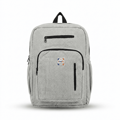 4 Zipper Hemp Pithu Bag 20L for Travel & Adventure | Khojo - Hemp Bags - Khojo Store