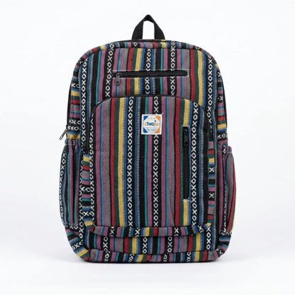 4 Zipper Hemp Pithu Bag 20L for Travel & Adventure | Khojo - Hemp Bags - Khojo Store