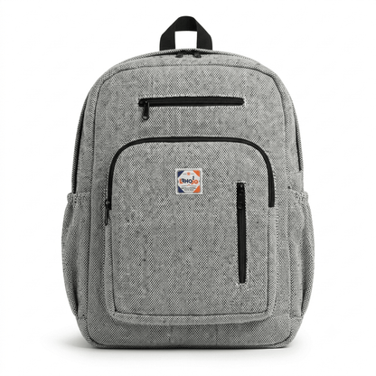4 Zipper Hemp Pithu Bag 20L for Travel & Adventure | Khojo - Hemp Bags - Khojo Store