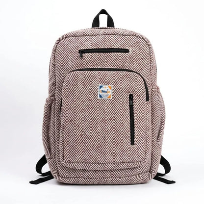 4 Zipper Hemp Pithu Bag 20L for Travel & Adventure | Khojo - Hemp Bags - Khojo Store