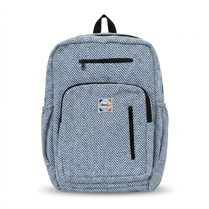 4 Zipper Hemp Pithu Bag 20L for Travel & Adventure | Khojo - Hemp Bags - Khojo Store