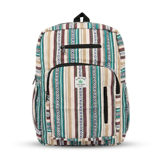 4 Zipper Hemp Pithu Bag 20L for Travel & Adventure | Khojo