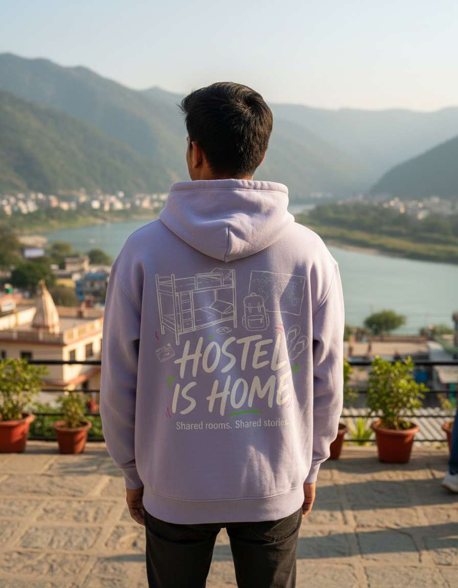 Travel Hoodie Oversized Fit | Hostel Is Home