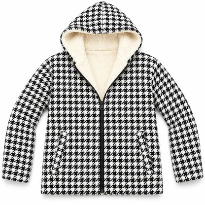 Khojo Kaarwan Jacket – Sherpa-Lined Jacquard Hooded Winter Jacket
