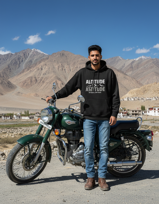 Travel Hoodie Oversized Fit | Altitude > Attitude