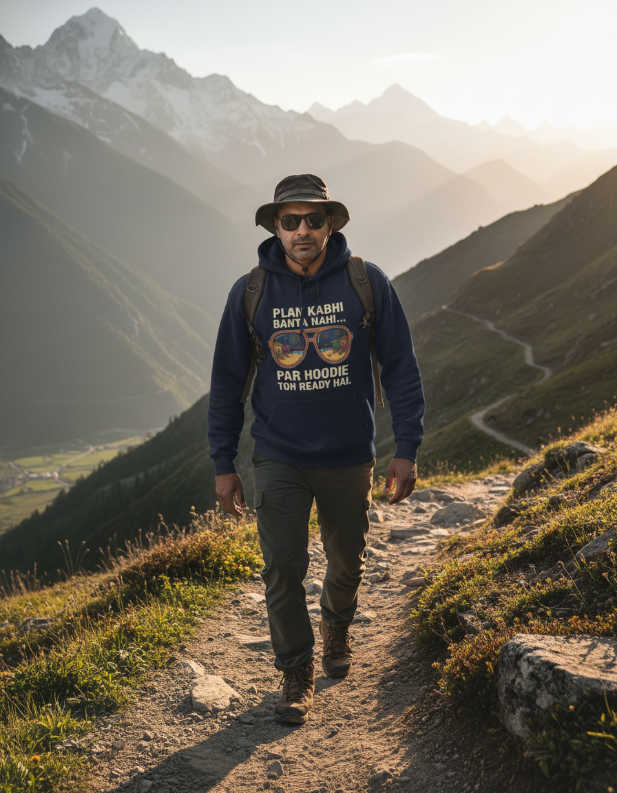 Travel Hoodie Oversized Fit | Plan Kabhi Banta Nahi