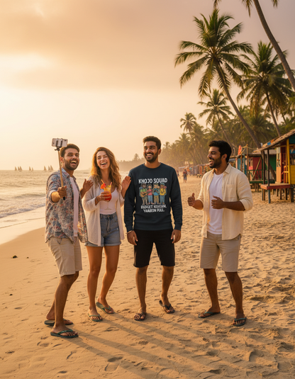 Travel Sweatshirt | Khojo Squad - Budget khatam, yaadein full